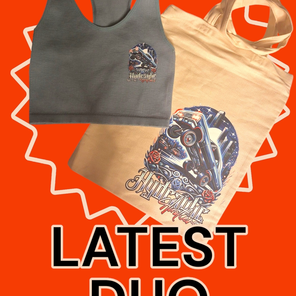 Gray Tank Top with Graphic Print